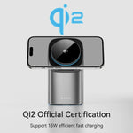 【Qi2対応/最大15W/3in1同時充電】マグネットワイヤレス充電スタンド iPhone・Apple Watch・AirPods 角度調整可