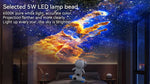 【13フィルム付き/360度回転】宇宙飛行士 ギャラクシープロジェクターライト 星空投影 LED インテリア照明 プレゼントに