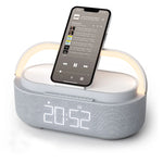【4in1多機能】ポータブル Bluetoothスピーカー ワイヤレス充電 / FMラジオ / 調光LED 全5色 ギフトに