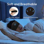 【睡眠専用設計/目隠し機能付き】ヘッドバンドイヤホン Bluetooth ワイヤレス 耳が痛くならない ASMR・瞑想向け