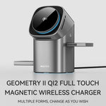 【Qi2対応/最大15W/3in1同時充電】マグネットワイヤレス充電スタンド iPhone・Apple Watch・AirPods 角度調整可